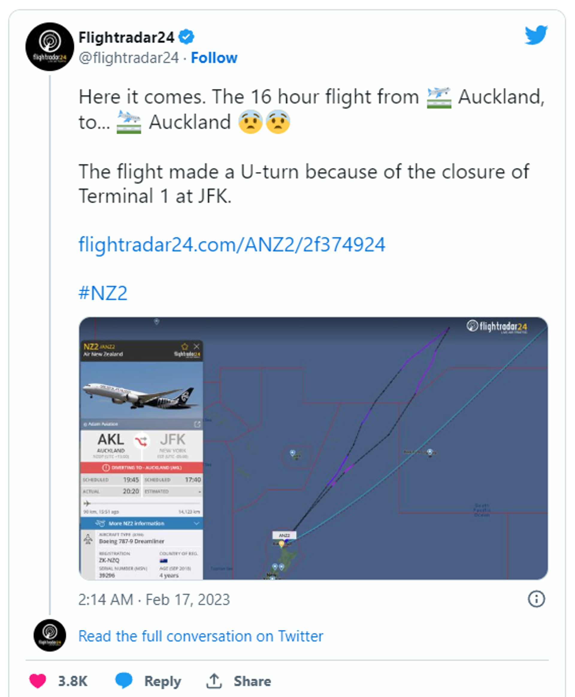 16-hour flight. - Sputnik International, 1920, 18.02.2023
