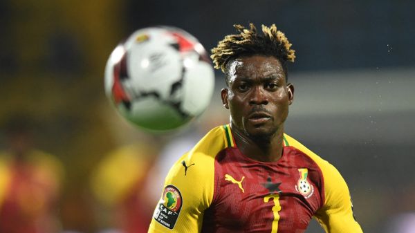 In this file photo taken on June 26, 2019, Ghana's midfielder Christian Atsu chases down the ball during the 2019 Africa Cup of Nations (CAN) football match between Ghana and Benin at the Ismailia Stadium - Sputnik International