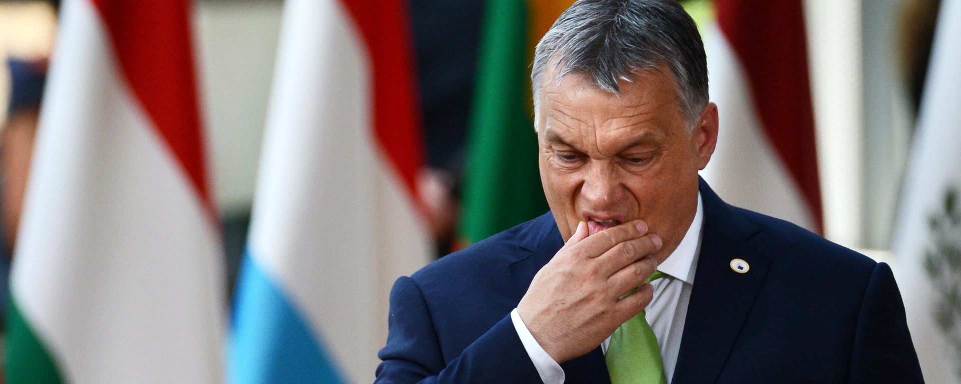 Hungarian Prime Minister Viktor Orban during the European Council meeting in Brussels. - Sputnik International, 1920, 23.06.2023