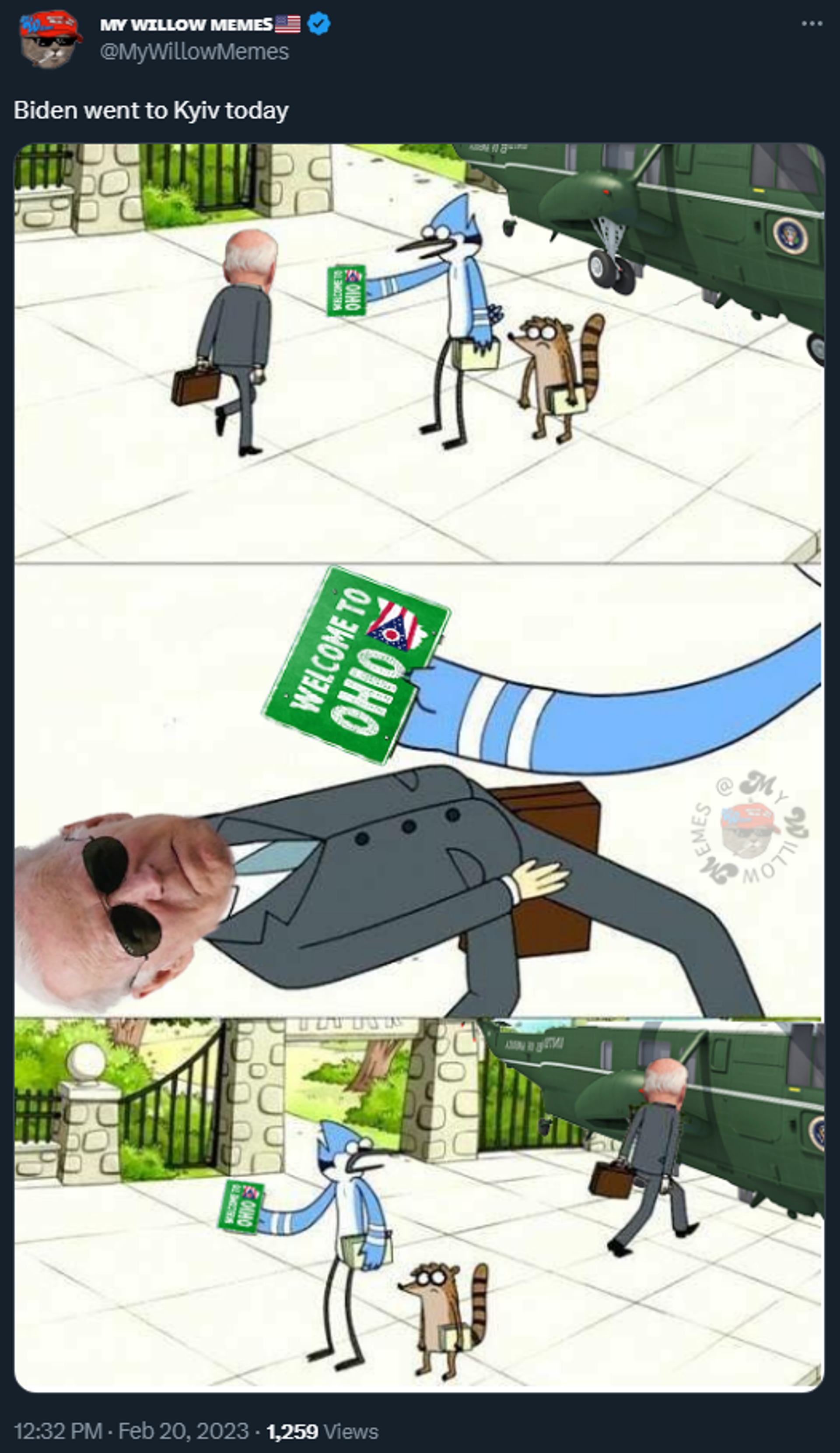 A tweeted meme ridiculing US President Joe Biden - Sputnik International, 1920, 20.02.2023