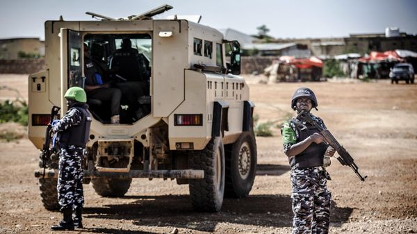 A group of Nigerian Policemen deployed in Somalia as part of the African Union peacekeeping mission patrol in Beledweyne, Somalia, on December 14, 2019. A group of Nigerian Policemen deployed in Somalia as part of the African Union peacekeeping mission patrol in Beledweyne, Somalia, on December 14, 2019. - Sputnik International