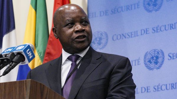 Mozambique's United Nations Ambassador Pedro Comissário Afonso speaks during a ceremony for five newly-elected non-permanent members, including Mozambique, to serve on the United Nations Security Council for the term 2023-2024, Tuesday Jan. 3, 2023 at U.N. headquarters. - Sputnik International