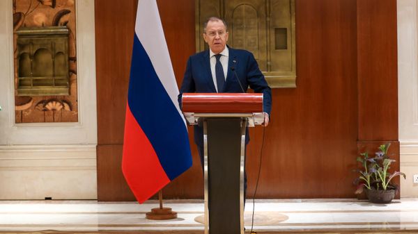 In this handout photo released by the Russian Foreign Ministry, Russian Foreign Minister Sergey Lavrov talks to the media after the G20 Foreign Ministers' Meeting (G20 FMM), in New Delhi, India. Editorial use only, no archive, no commercial use.
 - Sputnik International