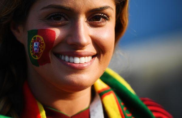 A fan of Portugal's national football team before the match with Spain.  - Sputnik International