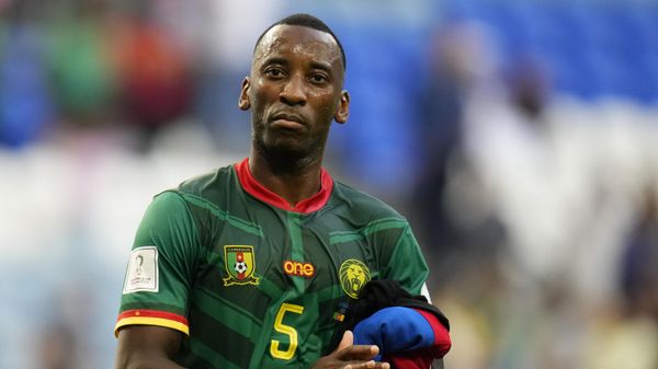 Cameroon's Gael Ondoua leaves the field at the end of the World Cup group G soccer match between Cameroon and Serbia, at the Al Janoub Stadium in Al Wakrah, Qatar, Monday, Nov. 28, 2022 - Sputnik International