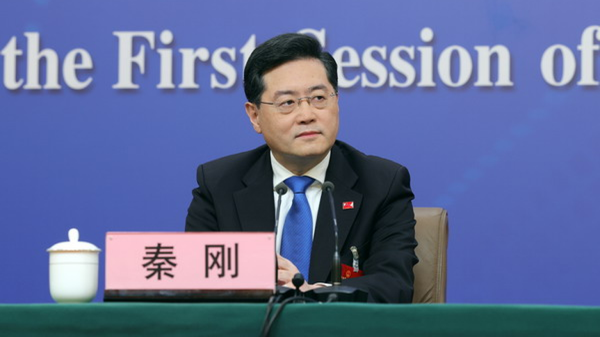 Chinese Foreign Minister Qin Gang answers questions at a press conference on March 7, 2023 - Sputnik International