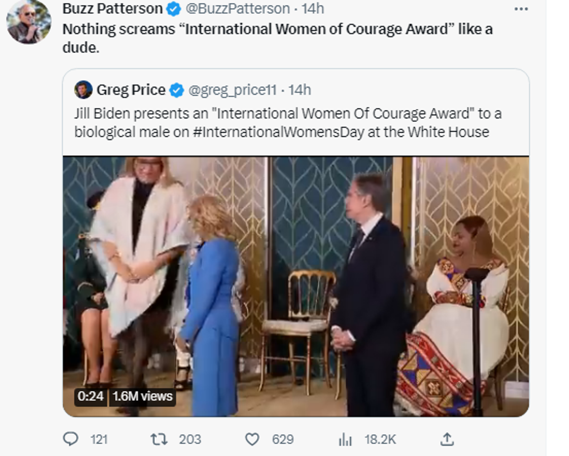Screenshot of Twitter post by RedState author Buzz Patterson. - Sputnik International, 1920, 09.03.2023
