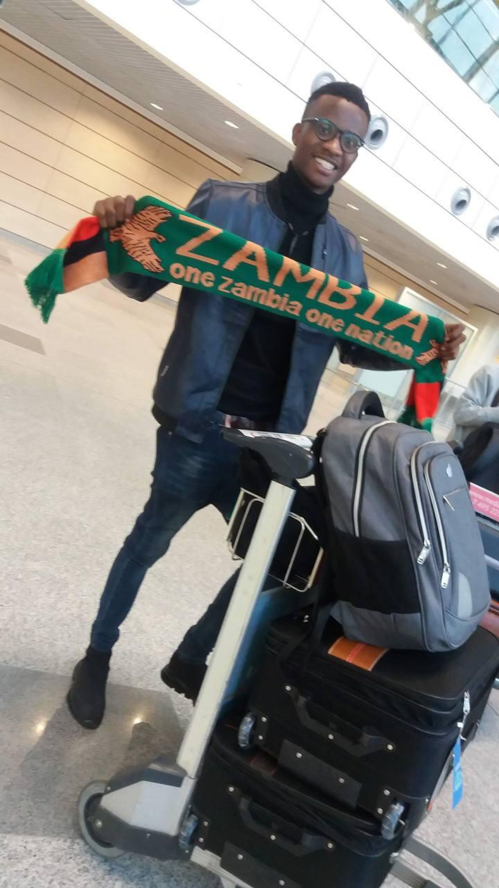 Caleb Kalaluka before his flight to Moscow - Sputnik International, 1920, 11.03.2023