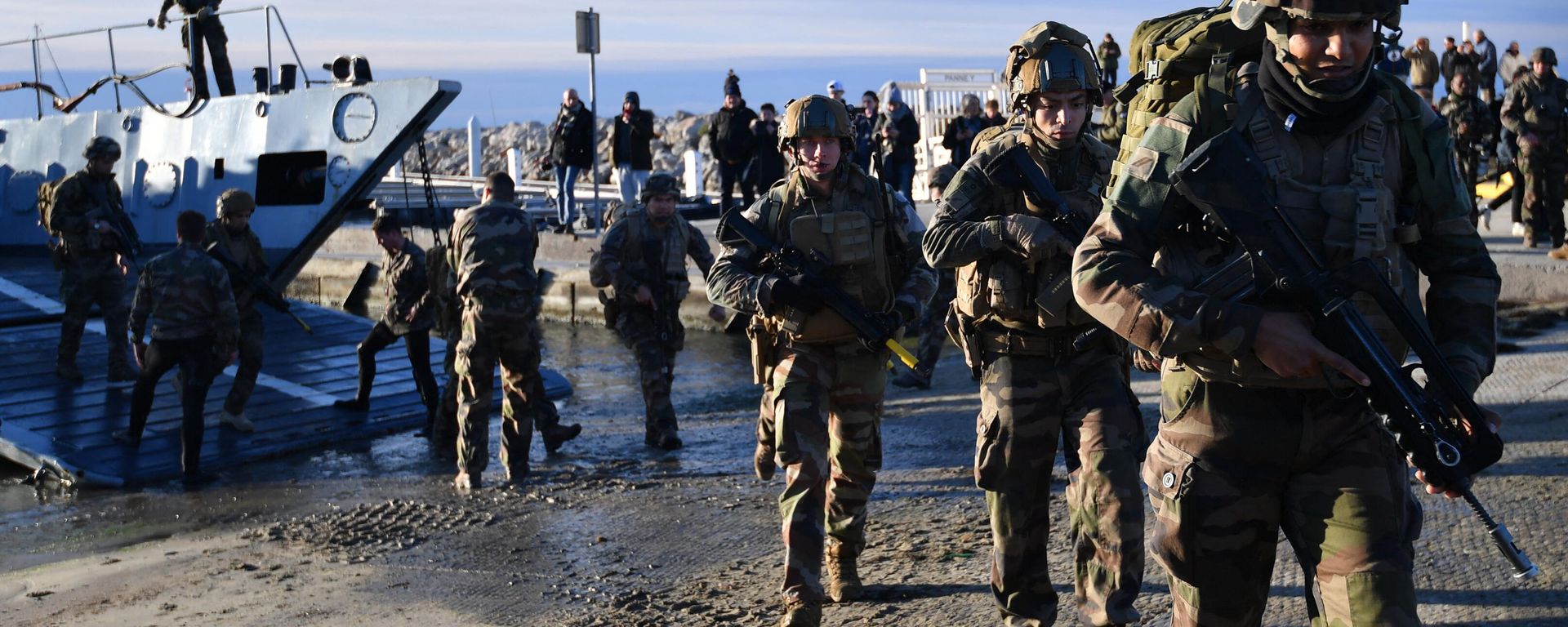 French soldiers take part in a large-scale military exercise called Orion, in Frontignan, southern France, on February 26, 2023. - Sputnik International, 1920, 12.03.2023