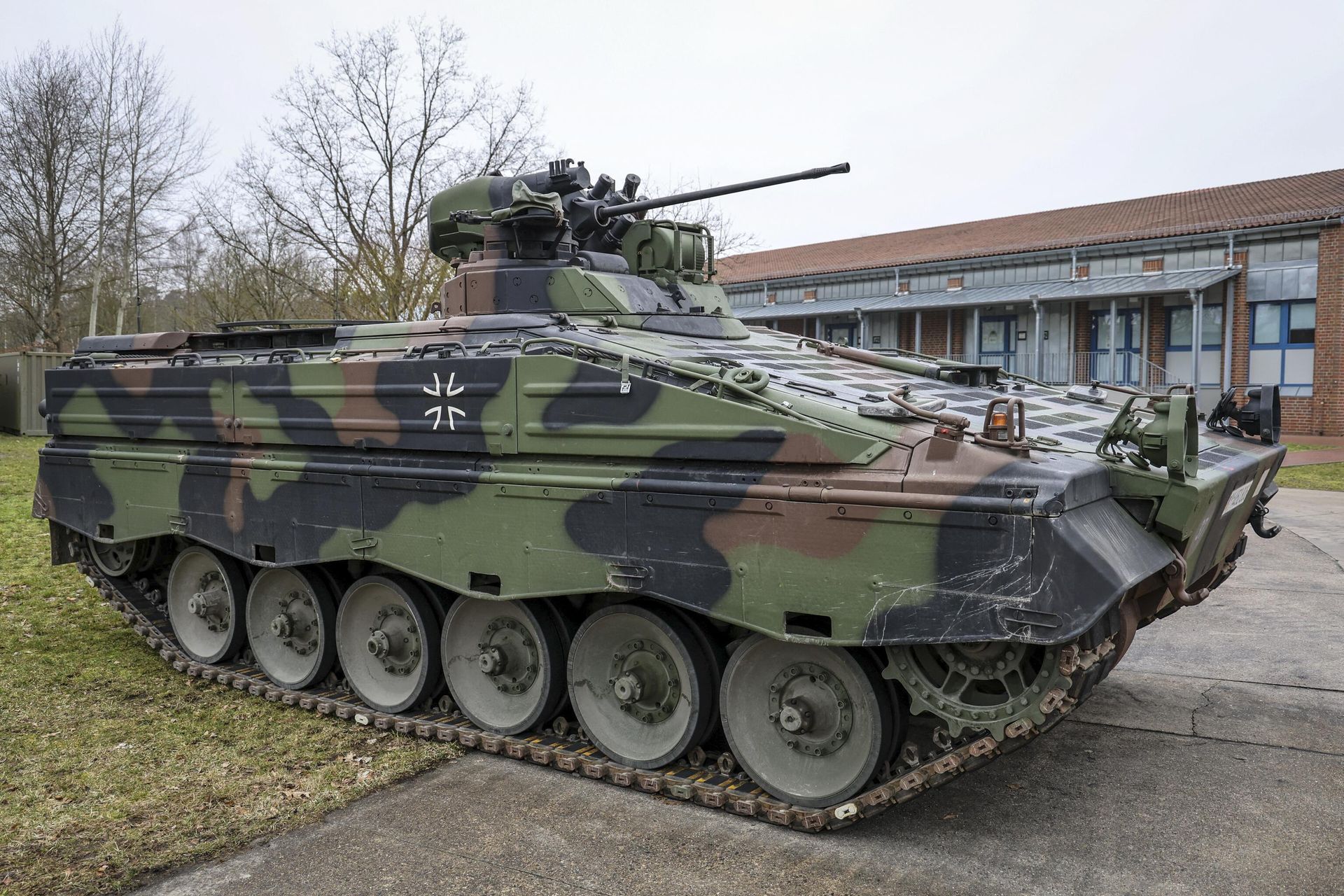 An infantry fighting vehicle type Marder of the German Army (Bundeswehr) at the Armoured Corps Training Centre (Panzertruppenschule). - Sputnik International, 1920, 12.03.2023