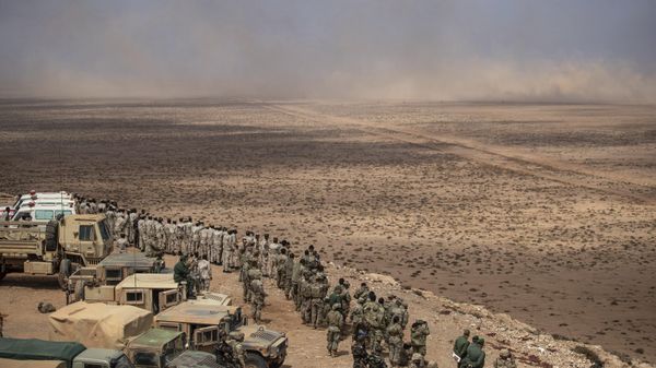 U.S, Morocco and Senegalese military forces observe a large scale drill as part of the African Lion military exercise, in Tantan, south of Agadir, Morocco, Friday, June 18, 2021 - Sputnik International