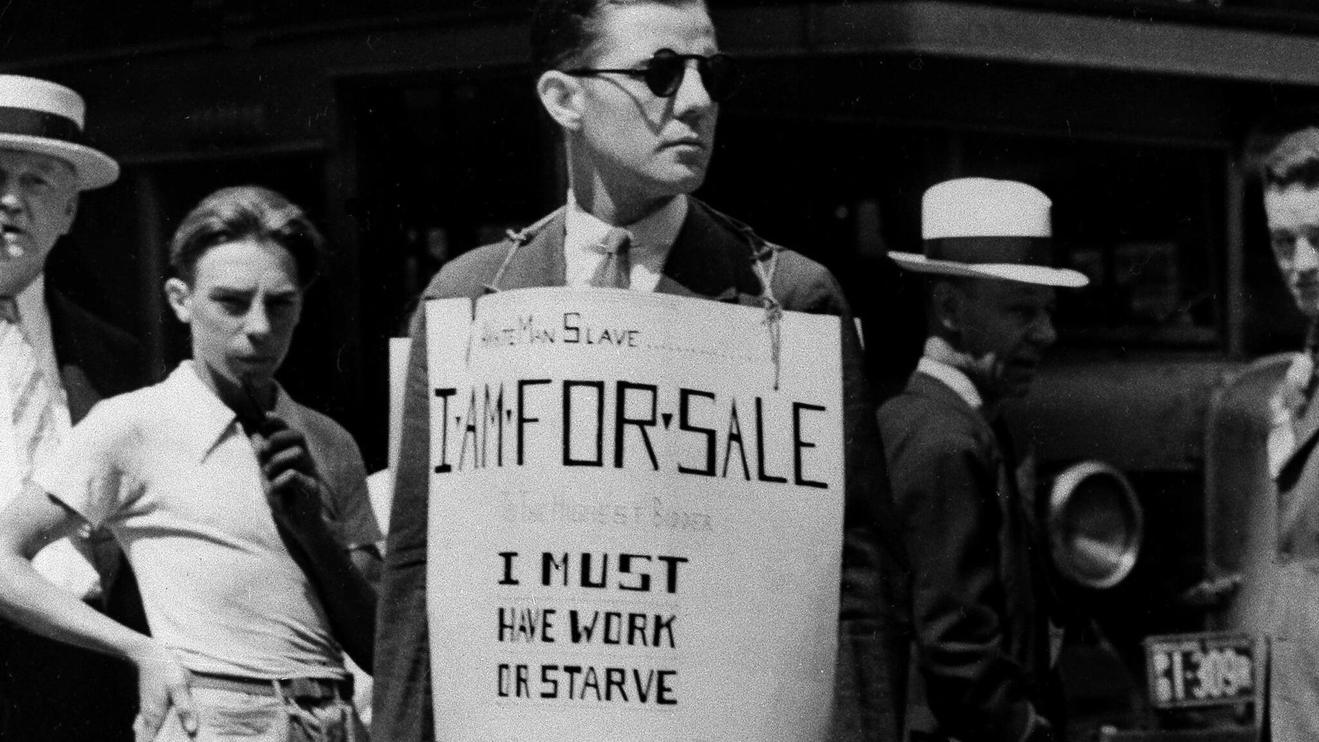 One of the unemployed during the Great Depression, August 1931, USA One of the unemployed during the Great Depression, August 1931, USA - Sputnik International, 1920, 14.12.2023