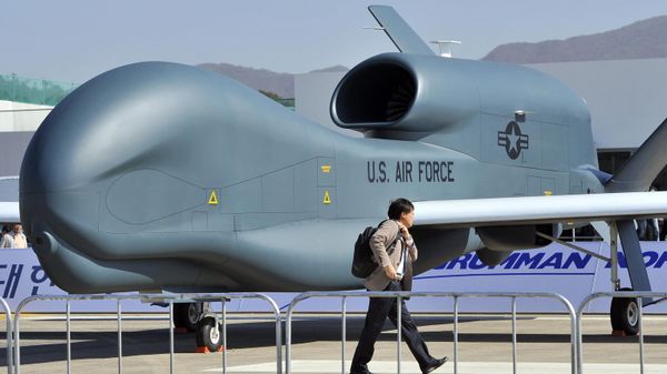 A US Air Force Global Hawk unmanned aerial vehicle. File photo  - Sputnik International