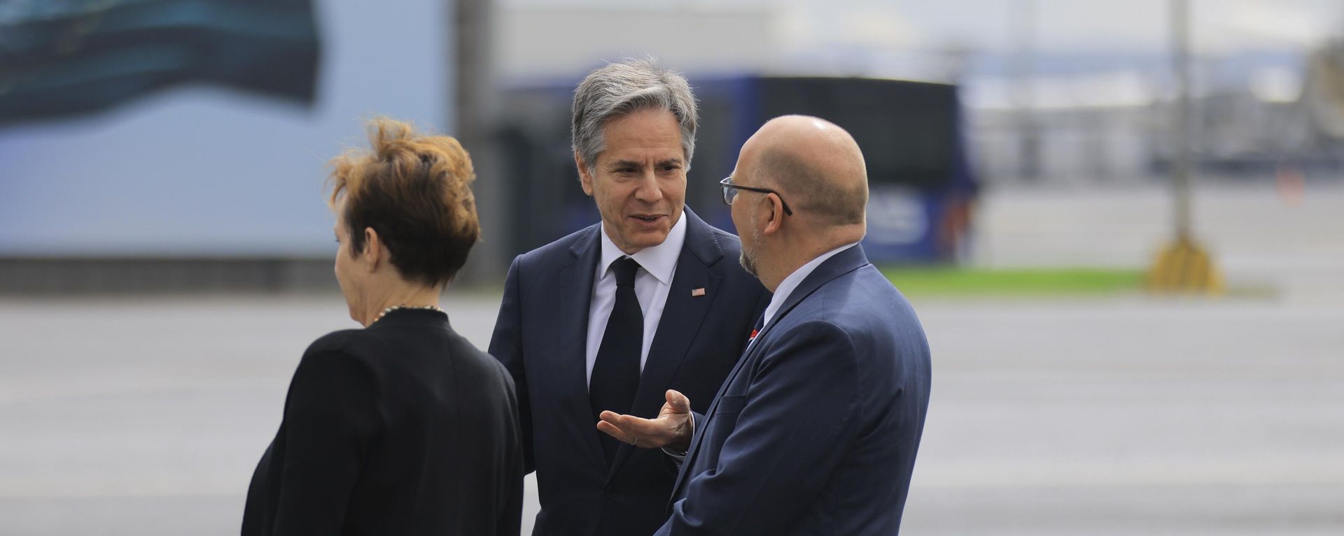 U.S. Secretary of State Antony Blinken departs for Niger from Bole International Airport, in Addis Ababa, Ethiopia, Thursday, March 16, 2023 - Sputnik International, 1920, 16.03.2023