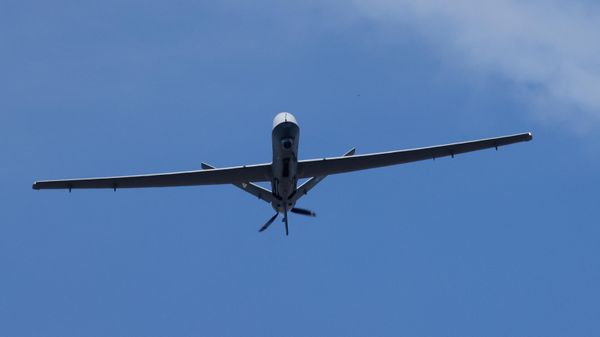 A General Atomics MQ-9 Reaper unmanned aerial vehicle drone. - Sputnik International