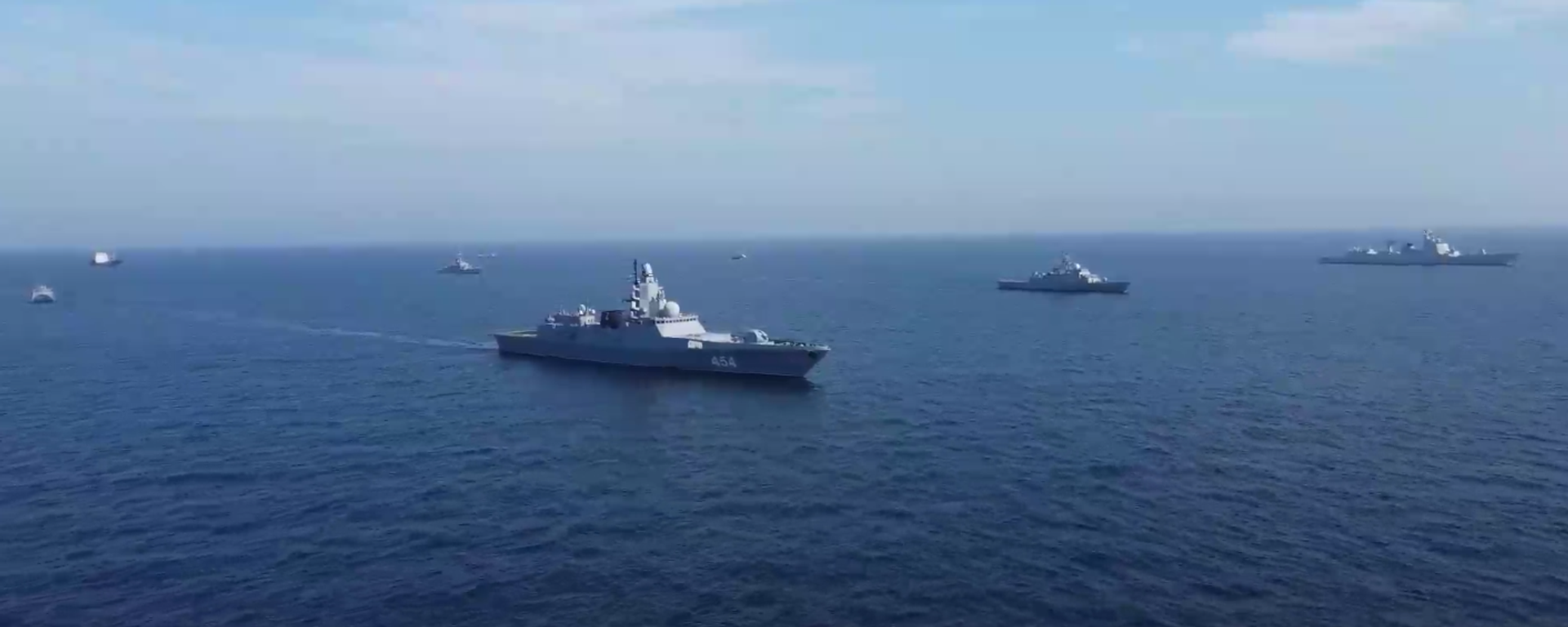 Joint naval drills between Russian, Iranian and Chinese forces. Screengrab of video. Joint naval drills between Russian, Iranian and Chinese forces. Screengrab of video. - Sputnik International, 1920, 26.08.2023
