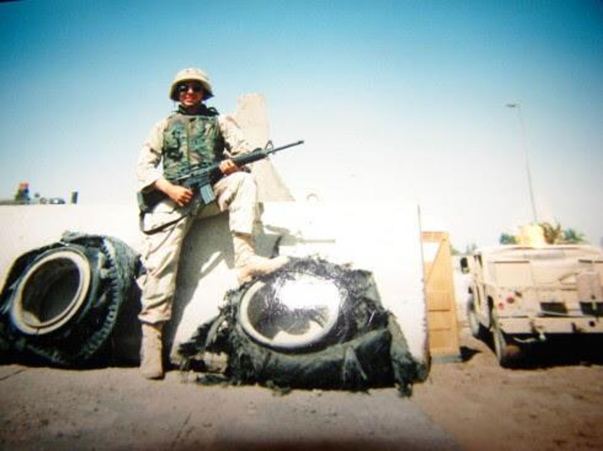 Nick Morgan poses for a photo during his tour of duty in Iraq. - Sputnik International, 1920, 19.03.2023