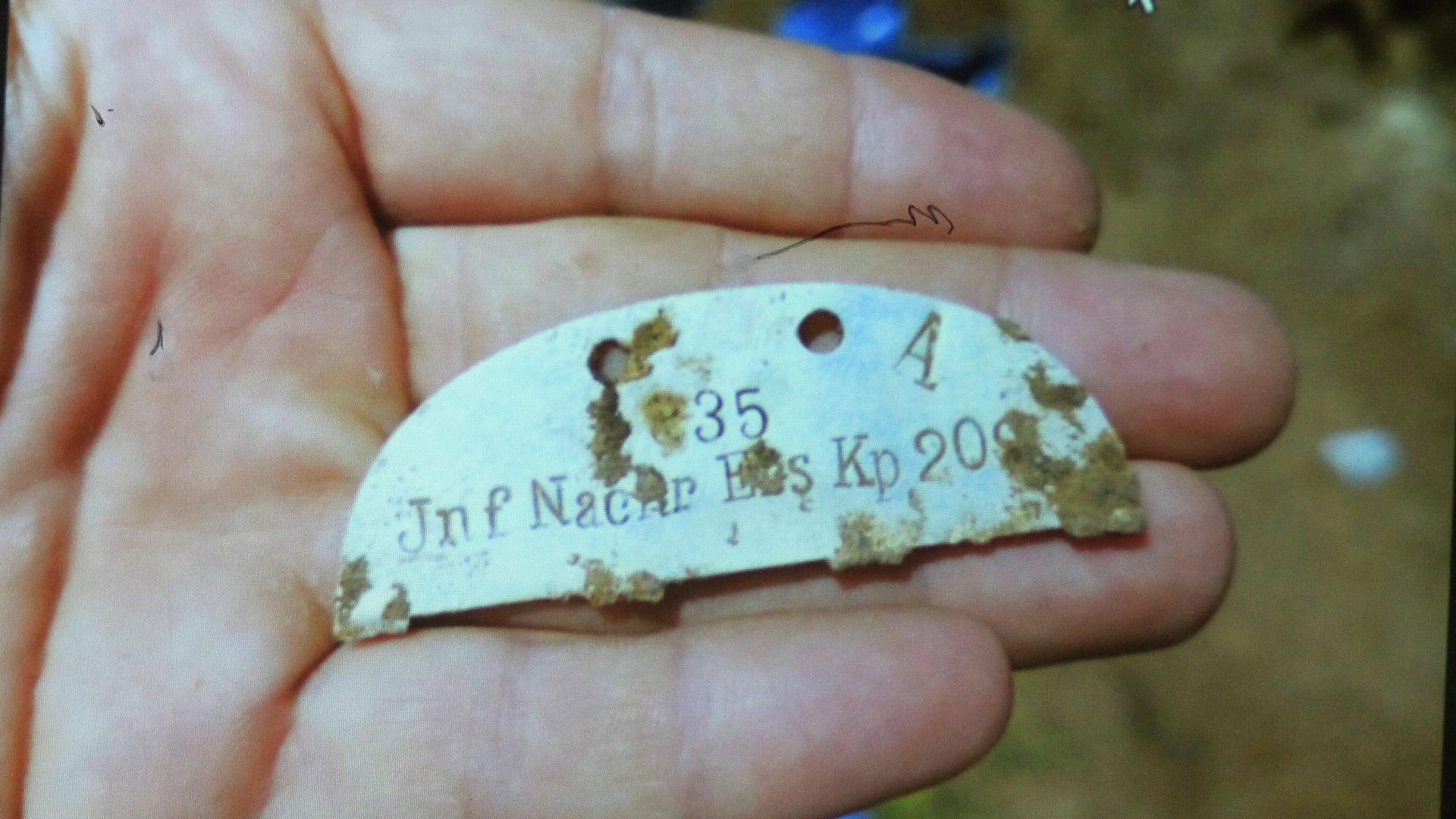 Identification tag of a fallen German soldier Identification tag of a fallen German soldier - Sputnik International, 1920, 21.03.2023