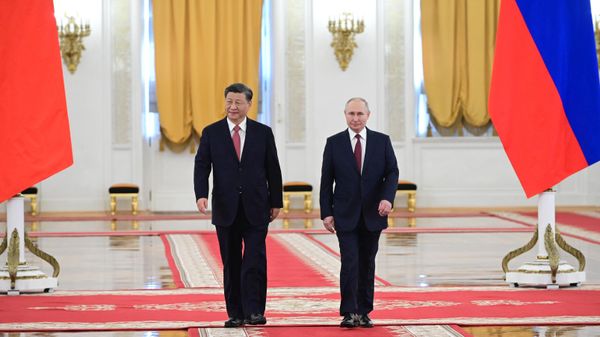 Chinese President Xi Jinping and Russian President Vladimir Putin  - Sputnik International
