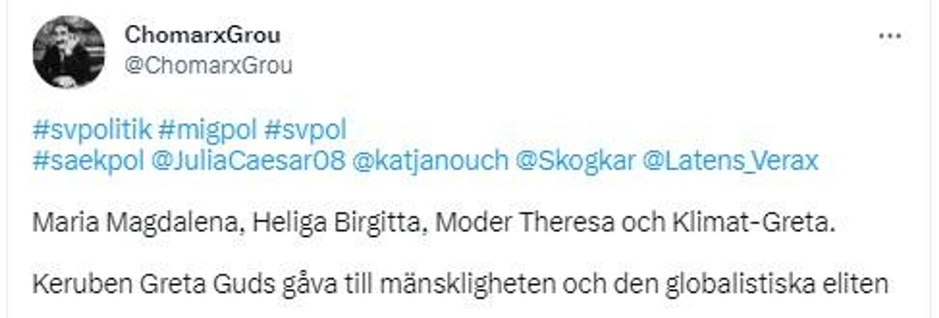 Screengrab of a tweet commenting on Greta Thunberg's recent award Screengrab of a tweet commenting on Greta Thunberg's recent award - Sputnik International, 1920, 23.03.2023
