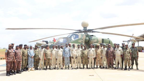 The Commander of Ugandan Air Force, Lt Gen Charles Okidi has officiated the pass out of twelve pilots and fifty-two engineers who completed an eight months training course at Soroti Air Force Wing - Sputnik International