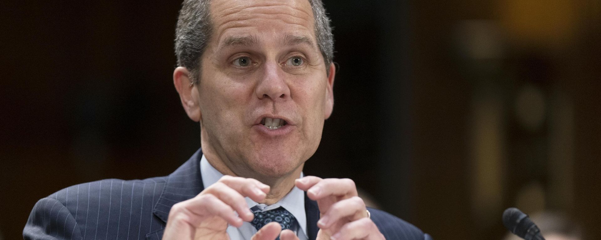 Michael Barr, Vice Chairman for Supervision of the Board of Governors of the Federal Reserve System, testifies before a Senate Banking, Housing, and Urban Affairs hearings Tuesday, March 28, 2023, in Washington. - Sputnik International, 1920, 28.03.2023