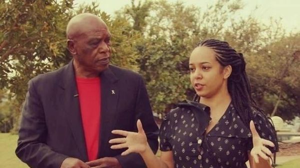 Daria da Conceicao, film and musical theater director, producer, with Gabriel Tokio Sexwale, a South African politician and anti-apartheid activist. Photo courtesy of Daria da Conceicao - Sputnik International