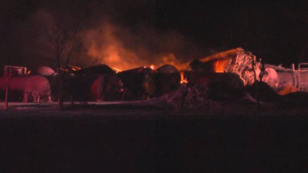 A Twitter screenshot of the Minnesota train derailment. March 30, 2023 - Sputnik International