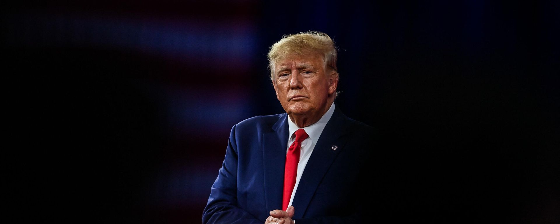 Former US President Donald Trump speaks at the Conservative Political Action Conference 2022 (CPAC) in Orlando, Florida.  - Sputnik International, 1920, 03.04.2023