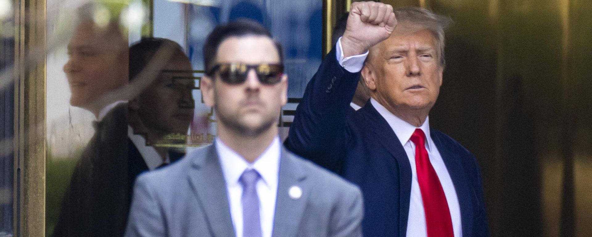 Former President Trump leaves Trump Tower for Manhattan Criminal Court in New York. - Sputnik International, 1920, 05.04.2023