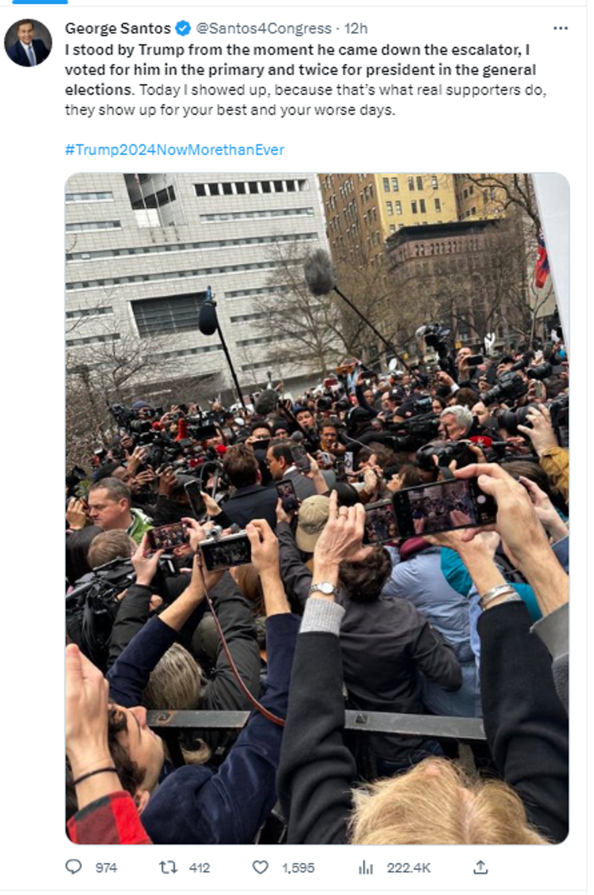 Screenshot of Twitter post by Rep. George Santos, R-N.Y. Screenshot of Twitter post by Rep. George Santos, R-N.Y. - Sputnik International, 1920, 05.04.2023
