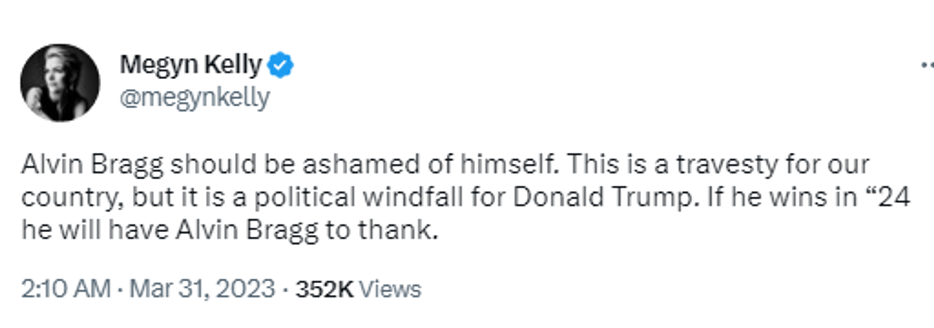 Screenshot of Twitter post by Megyn Kelly, American conservative journalist and media personality. Screenshot of Twitter post by Megyn Kelly, American conservative journalist and media personality. - Sputnik International, 1920, 05.04.2023