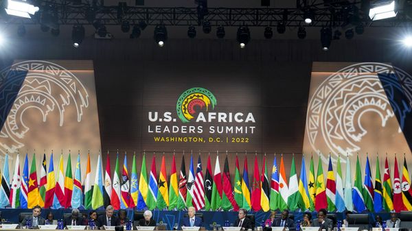 President Joe Biden speaks during the closing session at the U.S.-Africa Leaders Summit on promoting food security and food systems resilience in Washington, Thursday, Dec. 15, 2022. - Sputnik International