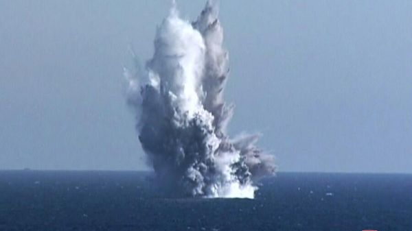 North Korean underwater drone Haeil tests its warhead, March, 2023 - Sputnik International