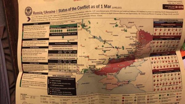 Excerpt from alleged classified intelligence assessment leaked online and picked up by major media outlets beginning in early April 2023. - Sputnik International