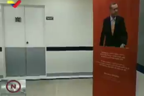 A screenshot of a VTV TV report following the Turkish-led refurbishment of the Ana Teresa de Jesus Ponce Infant Maternity Hospital in Venezuela’s La Guaira state showing a banner of Turkish President Recep Tayyip Erdogan. A screenshot of a VTV TV report following the Turkish-led refurbishment of the Ana Teresa de Jesus Ponce Infant Maternity Hospital in Venezuela’s La Guaira state showing a banner of Turkish President Recep Tayyip Erdogan. - Sputnik International