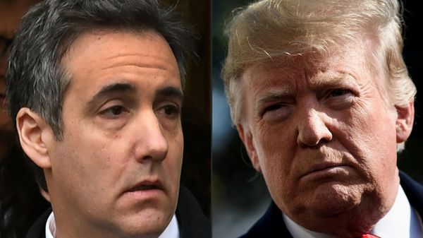 US President Donald Trump’s former attorney Michael Cohen, and US President Donald Trump. - Sputnik International