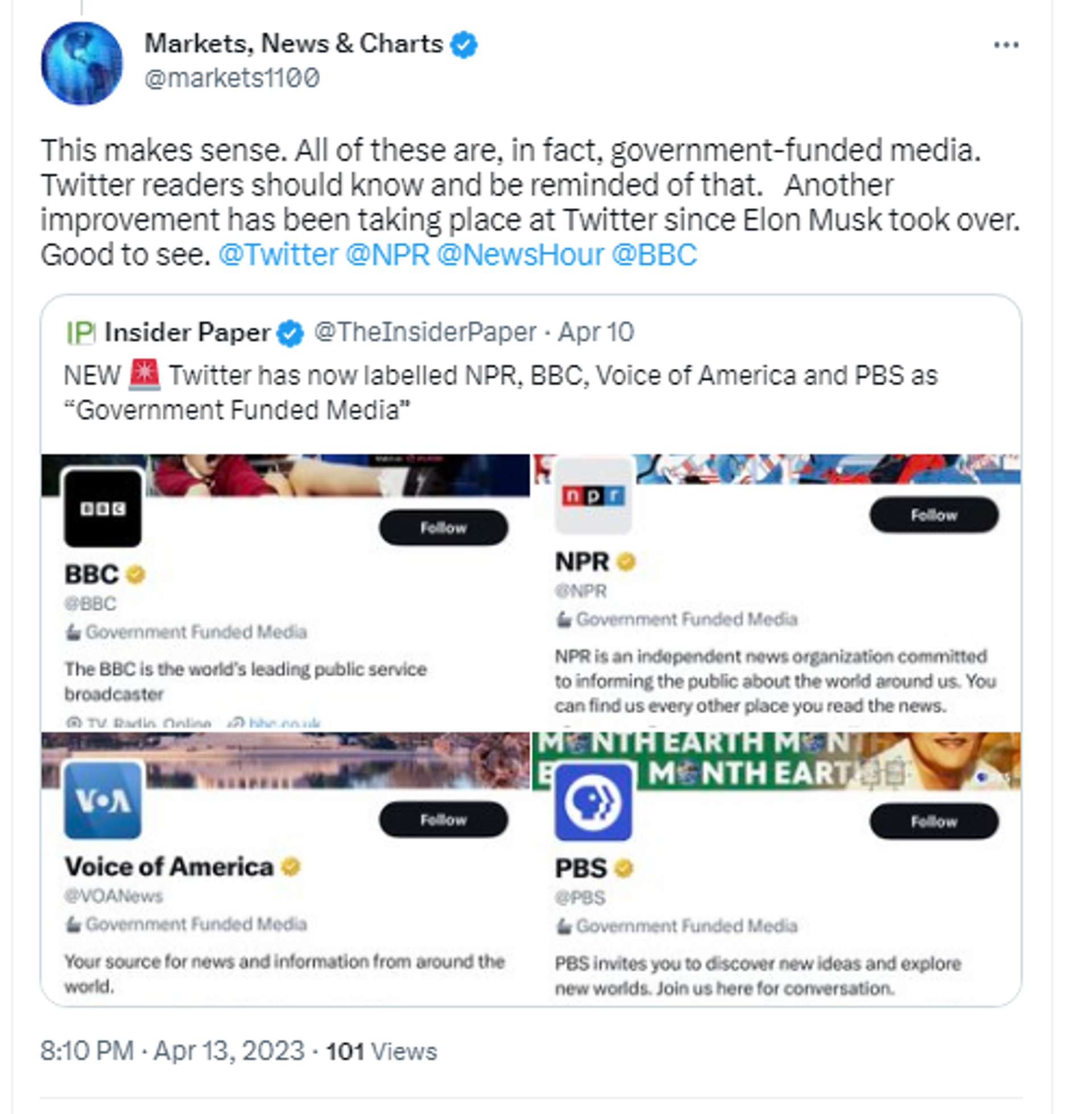 Twitter screenshot. - Sputnik International, 1920, 19.04.2023