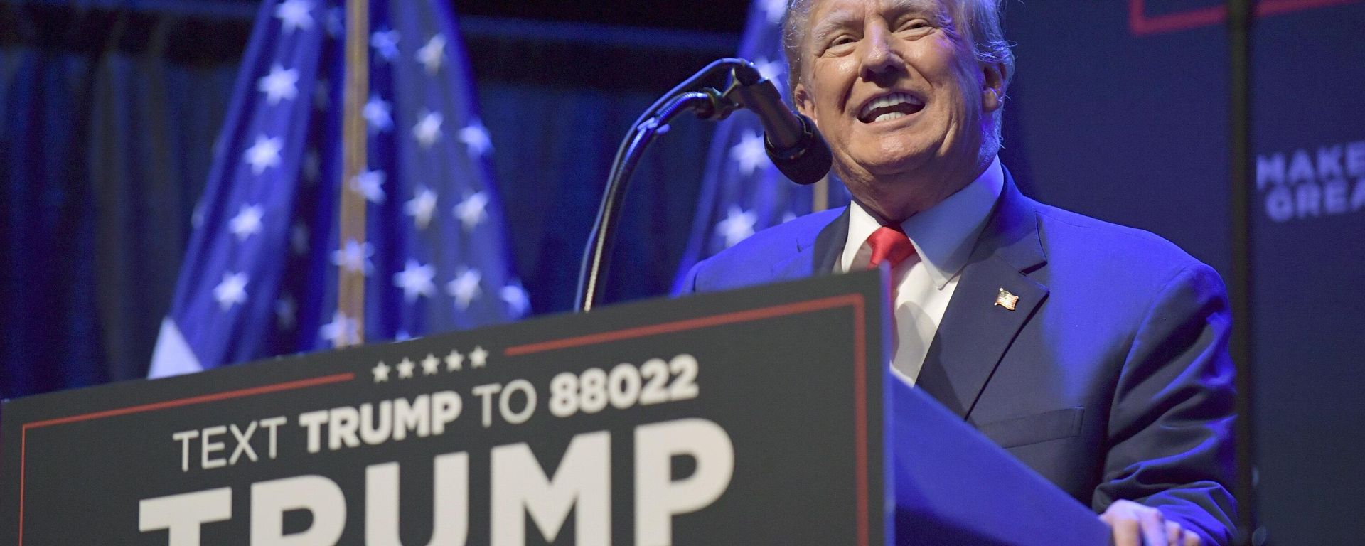Former President Donald Trump speaks at a campaign event Monday, March 13, 2023, in Davenport, Iowa.  - Sputnik International, 1920, 03.08.2023