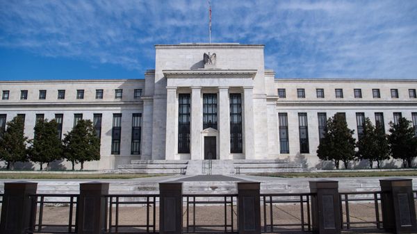 The Marriner S. Eccles Federal Reserve Board building is seen in Washington, DC, March 16, 2022. - Sputnik International