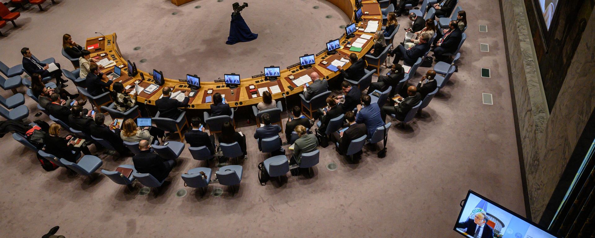 A general view shows a United Nations Security Council meeting. File photo - Sputnik International, 1920, 24.04.2023