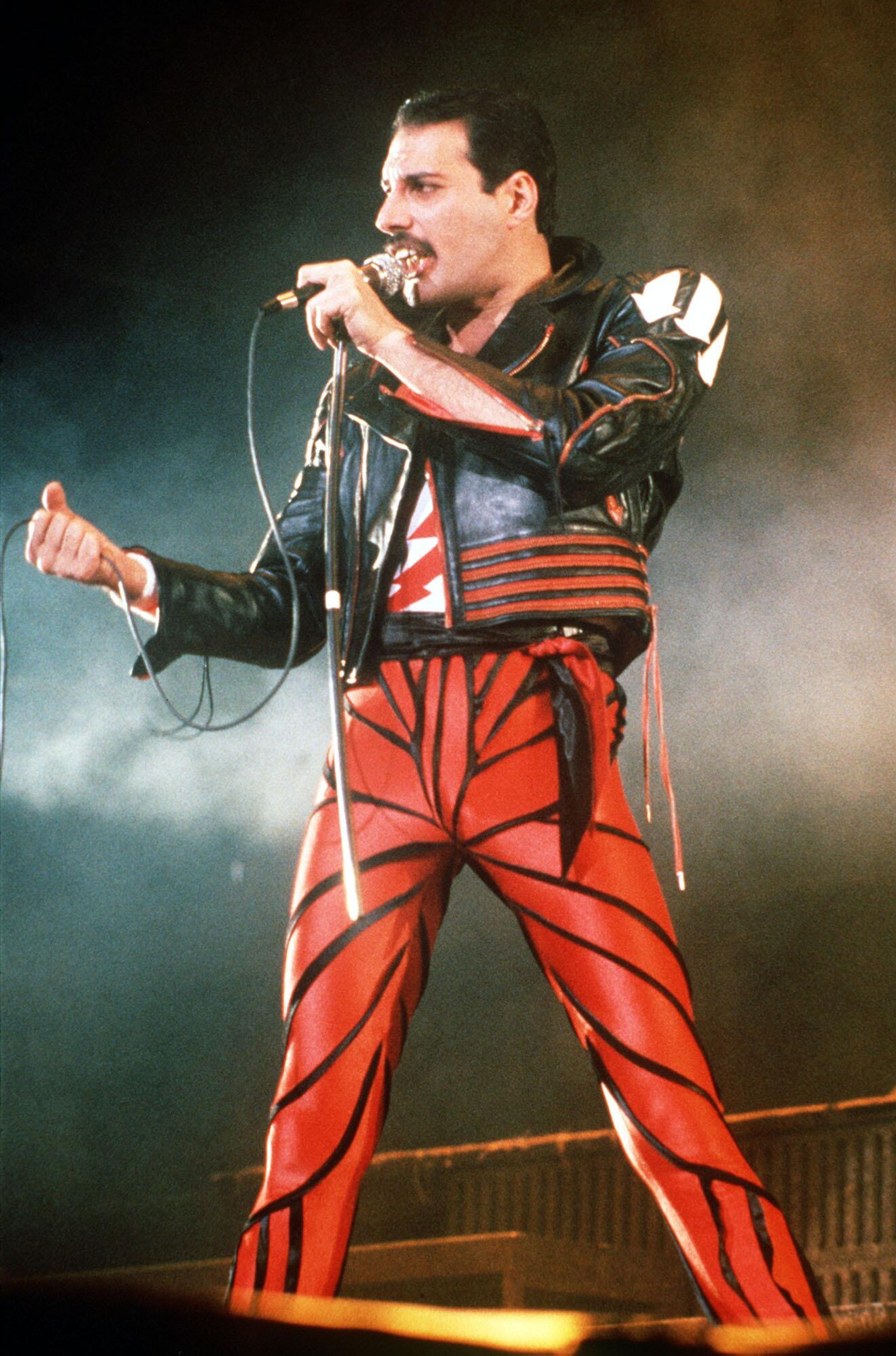 Singer Freddie Mercury of the rock group Queen, performs at a concert in Sydney, Australia, in 1985. Singer Freddie Mercury of the rock group Queen, performs at a concert in Sydney, Australia, in 1985. - Sputnik International, 1920, 26.04.2023