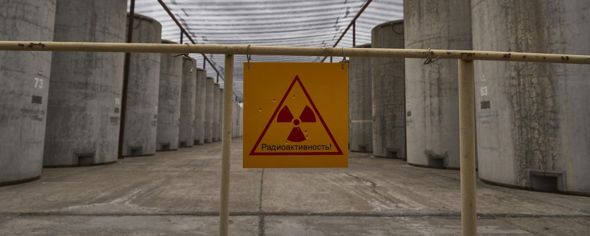 A view of a spent nuclear fuel storage grounds at the Zaporozhye nuclear power plant - Sputnik International, 1920, 07.05.2023