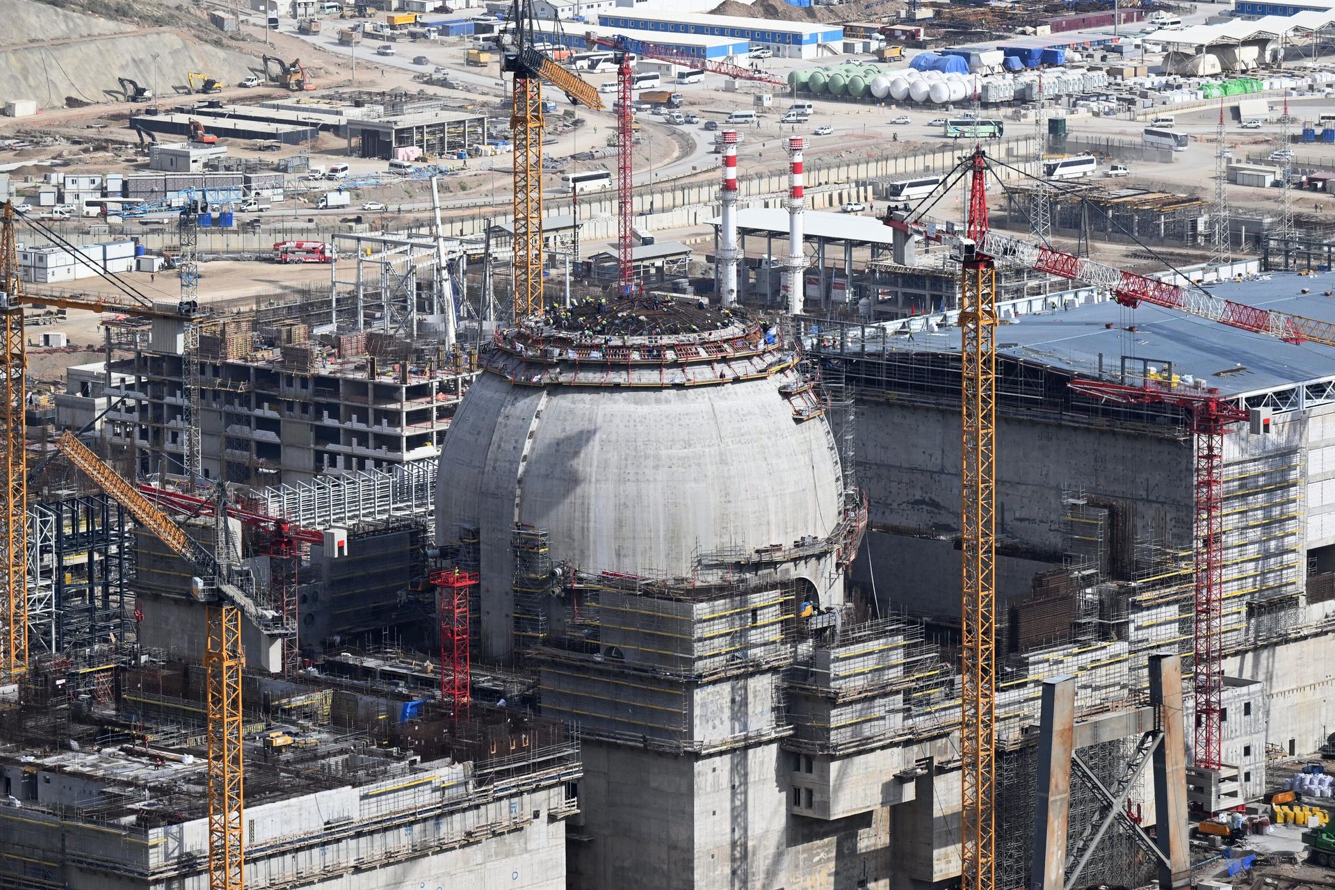 Unit 1 of the Akkuyu nuclear power plant under construction in Gulnar, Turkey - Sputnik International, 1920, 27.04.2023