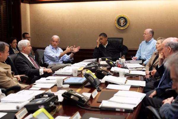 President Obama Seated in the Situation Room President Obama Seated in the Situation Room - Sputnik International