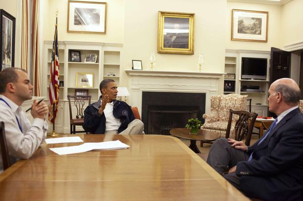 President Obama, Speechwriter Ben Rhodes and White House chief of Staff Bill Daley Outline Obama's Speech President Obama, Speechwriter Ben Rhodes and White House chief of Staff Bill Daley Outline Obama's Speech - Sputnik International