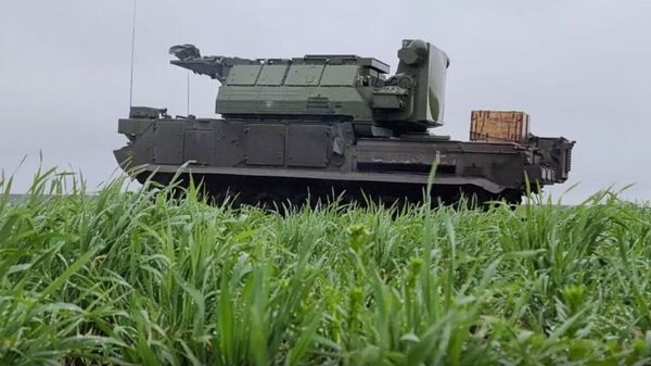 Russian Tor-M2 SAM Destroy Ukrainian Drone - Sputnik International