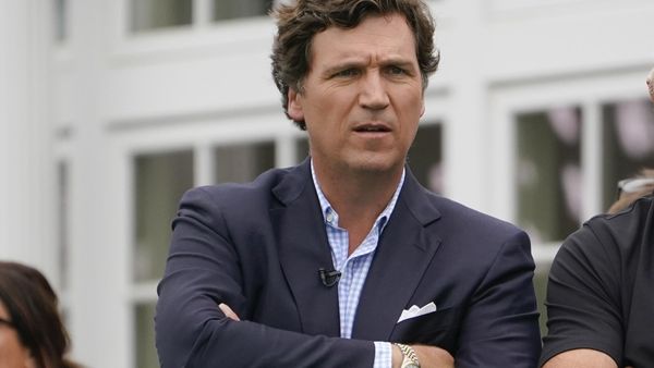 Tucker Carlson attends the final round of the Bedminster Invitational LIV Golf tournament in Bedminster, N.J., Sunday, July 31, 2022. - Sputnik International