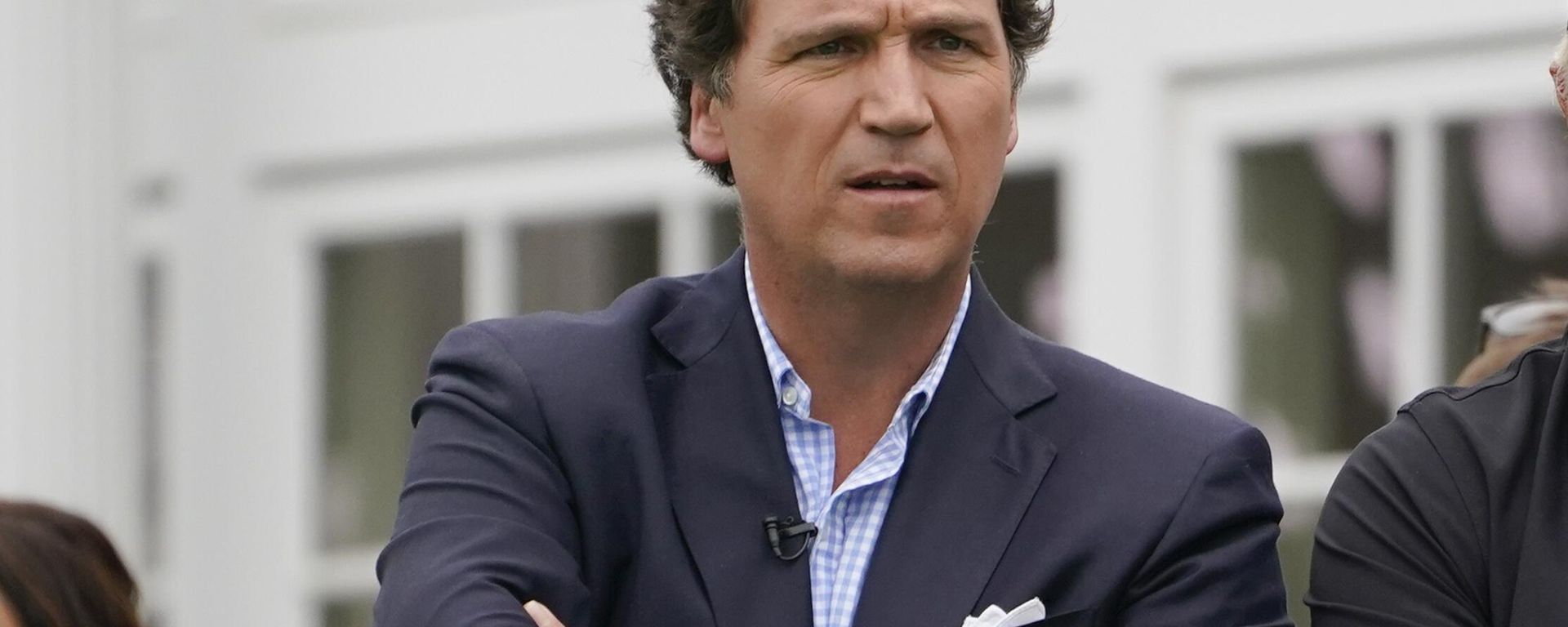 Tucker Carlson attends the final round of the Bedminster Invitational LIV Golf tournament in Bedminster, N.J., Sunday, July 31, 2022. - Sputnik International, 1920, 07.06.2023