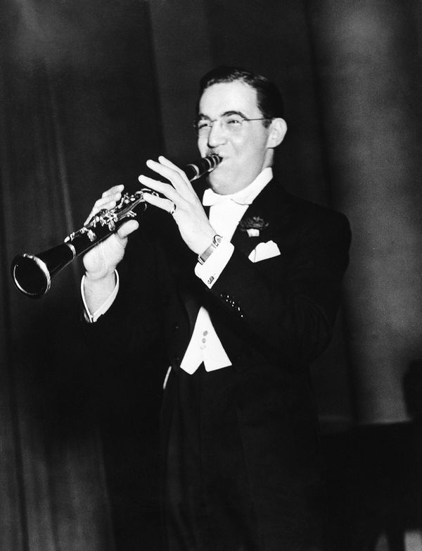 Benny Goodman, American jazz and swing musician, 1937.Goodman, widely known as the "King of Swing", was a clarinetist and bandleader. In 1930 -1940s he led one of the most popular American swing bands. His concert at Carnegie Hall in NYC in 1938 was described by critics as "jazz's coming out party to the world of respectable music." - Sputnik International